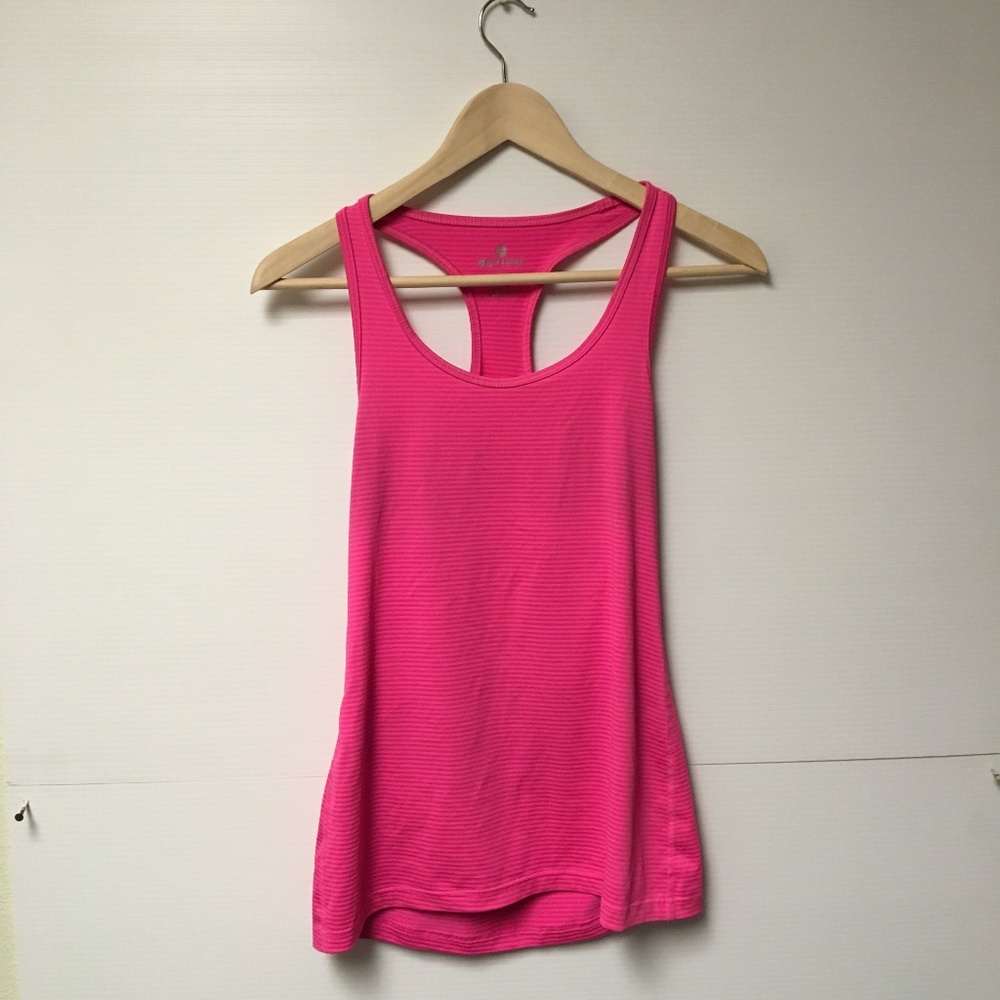Hot Electric Pink Razor Back Tank Top Workout